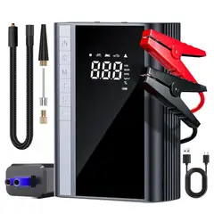 OEM - Arrancador Multifunción 5 en 1 para Auto/Camioneta hasta 8.0L con Compresor 150 PSI, Power Bank USB