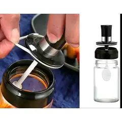 GENERICO - Frasco condimentero de vidrio con cucharita