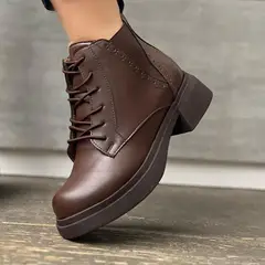 GENERICO - Botin Mujer Taco 4 Refuerzo 1062-58 Color Marron