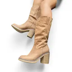 GENERICO - Bota Mujer Texana Taco 7 2086-80 Color Papa