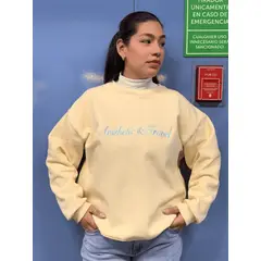 GENERICO - POLERA MUJER OVERSIZE AMARILLO