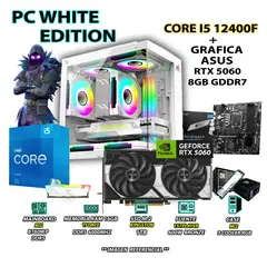 INTEL - Computadora PC Gamer Core i5 12400F RAM 16GB DDR5 SSD 1TB RTX 5060 8GB