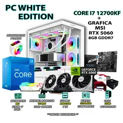 INTEL - Computadora PC Gamer Core i7 12700KF RAM 32GB DDR5 SSD 1TB GRAFICA RTX 5060 8GB