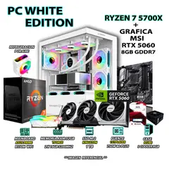 AMD - Computadora PC RYZEN 7 5700X RAM 32GB SSD 1TB GRAFICA RTX 5060 8GB
