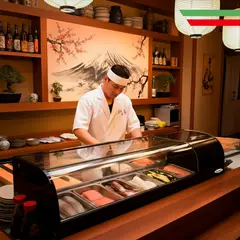 ALFANO - Vitrina Refrigerada para Sushi Ensaladas y Frescos 70 Litros 6 Bandejas STD-70