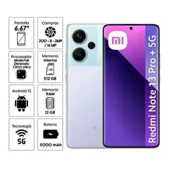 XIAOMI - Note 13 Pro Plus 5G 512GB 12GB RAM Púrpura