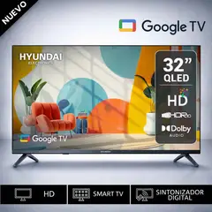 HYUNDAI - Televisor 32 QLED Smart TV HYLED3259QG