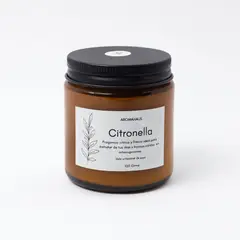 AROMAHAUS - Vela de Citronela cítricaambar 100 gramos .