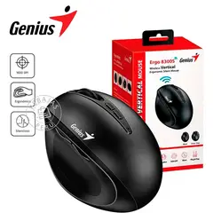 GENIUS - Mouse Inalámbrico Vertical Ergo 8300S Ergonómico y Silencioso