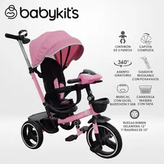 BABY KITS - Triciclo 360° Reily Rosado