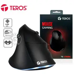 TEROS - Mouse TE-5169N Vertical Inalámbrico 24G+Bluetooth 2400DPI Gamer
