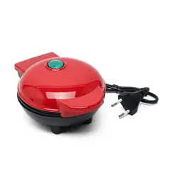 GENERICO - Mini Waflera Circular Portátil Antiadherente 350W