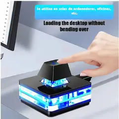 GENERICO - Interruptor de Ordenador De Escritorio de 1,8 M con luces LED, placa base de PC