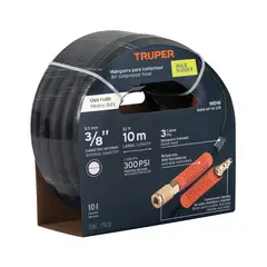 TRUPER - Manguera de Hule para compresora 3/8" 10 metros