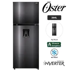 OSTER - Refrigeradora 263L No Frost OS-PNFMI0902BDI Black Inox