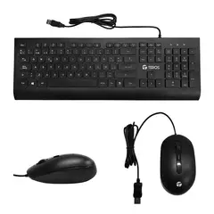 TEROS - Kit teclado y mouse black USB TE-5010CS