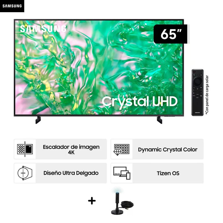 TELEVISOR SMART TV UHD 65 CRYSTAL 4K UN65DU8000 + ANTENA DIGITAL