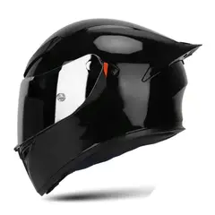 CES - CASCO MOTO BIHR ZAFIRO NEGRO BRILLO DOBLE VISOR