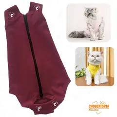 GENERICO - FAJA POST OPERATORIA MASCOTA-PERRA-GATA TALLA S-GRANATE