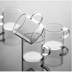 GENERICO - Juego de 6 Tazas para café expresso / té 90ml.