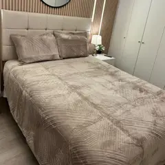 SALA FABULOSA - Edredón Duna Talla 2 Plazas + 2 Fundas de Almohada - Arena suave