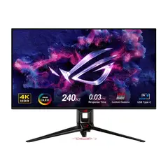 GENERICO - Monitor Gaming 32" ASUS ROG Swift OLED 4K UHD 240hz, 90 W, Negro