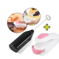 GENERICO - Combo Sellador de bolsa portátil mas batidor