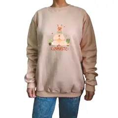 GENERICO - Polera Mujer Diseño llamaste - Beige