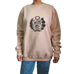 GENERICO - Polera Mujer Diseño Escudo - Beige