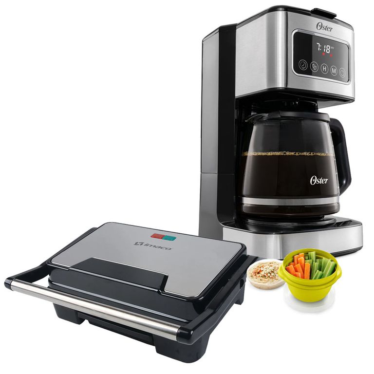 Cafetera Bvstdc4403 12 Tazas + Mini grill panini IG2314 Imaco