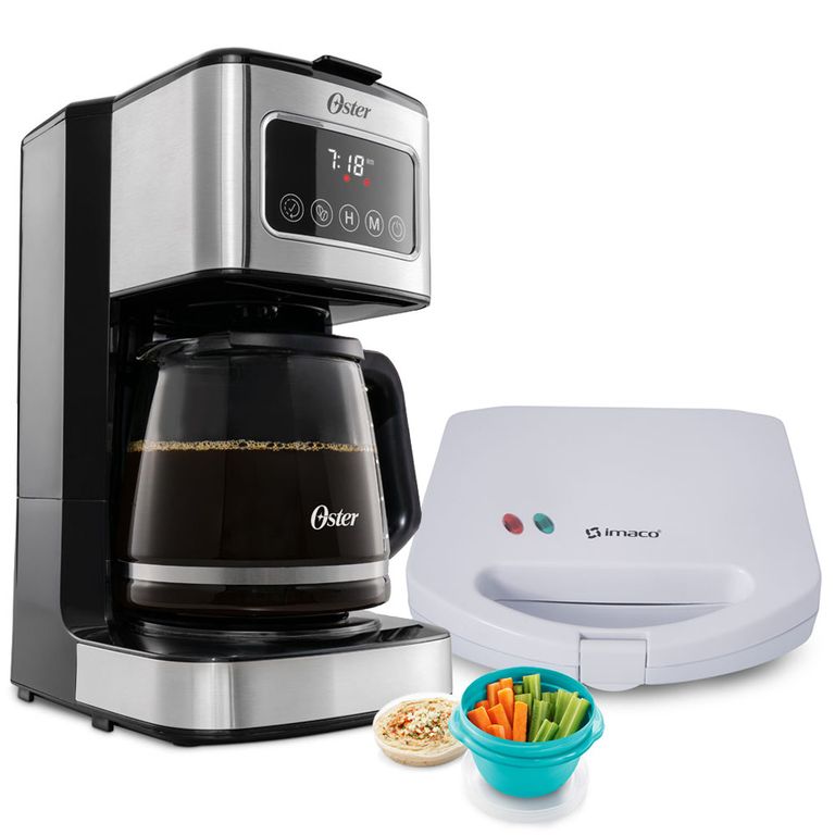 Cafetera Bvstdc4403 12 Tazas + Sandwichera Blanco IST101N imaco