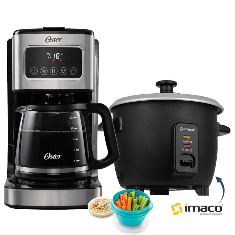Cafetera Bvstdc4403 12 Tazas + Olla Arrocera 0.6L RC006N Imaco