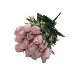 FLORIPA - Bouquet de 18 Botones de Rosas Artificiales de 40cm BG418023-ROS FLORIPASTORE