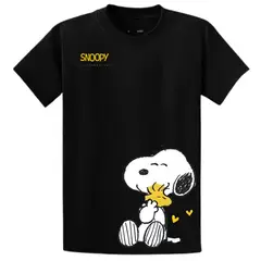 GENERICO - Polos Algodon Flor Snoo Negro - Tallas desde 6 hasta XL