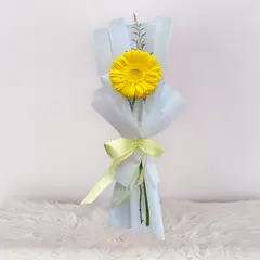 GENERICO - 1 Gerbera amarilla - Flores amarillas - Ramo de flores