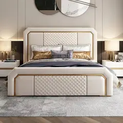 STIL NOVO - CAMA THEODORE MARFIL QUEEN
