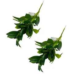 FLORIPA - Set de 2 Bouquets de Hojas Artificiales de 80cm 8502-1 FLORIPASTORE