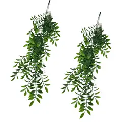 FLORIPA - Set de 2 Colgantes de Hojas de Helecho de 80cm BG420040 FLORIPASTORE