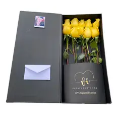 GENERICO - Box Luxury Imperial Rosas Amarillas - Arreglo floral