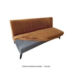 VIURE - 1 Funda Nacional de Terciopelo para Futón - Cocoa