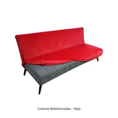 VIURE - 1 Funda Nacional de Terciopelo para Futón - Rojo