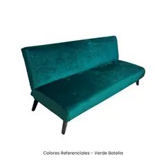 VIURE - 1 Funda Nacional de Terciopelo para Futón - Verde Botella