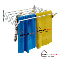 GENERICO - Tendedero de Ropa Plegable Aluminio 60 x 74 x 25 Acordeon