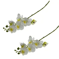 FLORIPA - Set de 2 Varas de Orquidea Artificial de 49cm BG410086-BL FLORIPASTORE