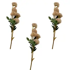 FLORIPA - Set de 3 Varas de Flor de Ajo de 52cm BG232588V-BE FLORIPASTORE