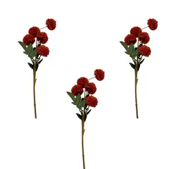 FLORIPA - Set de 3 Varas de Flor de Ajo de 52cm BG232588V-NAR FLORIPASTORE