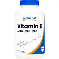 NUTRICOST - Vitamina E 180 mg (400 UI) 240 cápsulas blandas