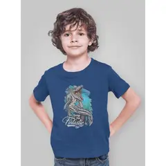 GENERICO - Polo de Dinosaurios Mosasaurio Camiseta para Niños Algodon Azul