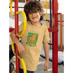 GENERICO - Polo de Dinosaurio Dolores Camiseta para Niño de Algodon Canela