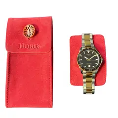 GENERICO - Watch Pouch Cuero Gamuza Horus
